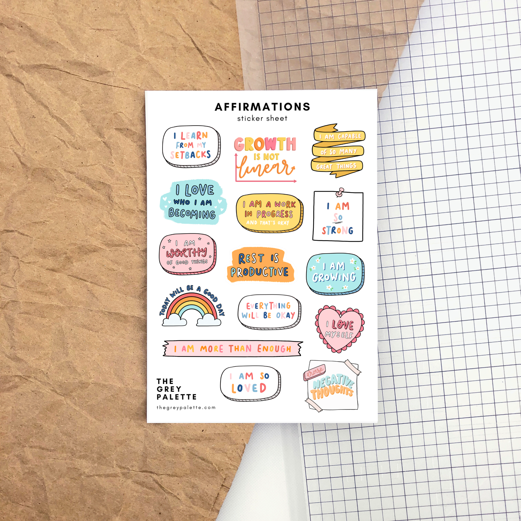 Affirmations Sticker Sheet