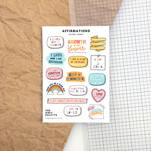 Affirmations Sticker Sheet