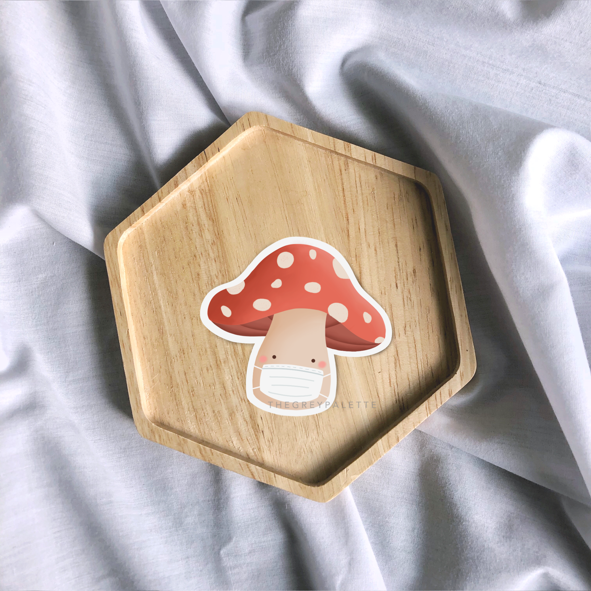 Masked Mushroom Sticker