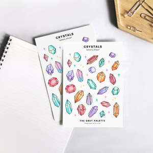 Crystals Sticker Sheet